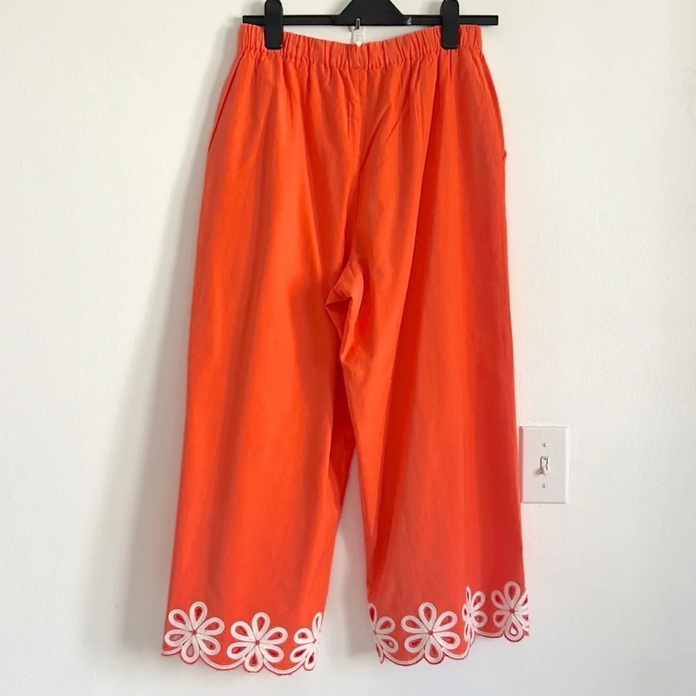 Free People Amina Coord Matching Set Embroidered Tie Front NWT